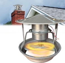 Rauchabzug Ventilator 40W Abgasrohrventilator Schornsteinventilator Kamin Ent...