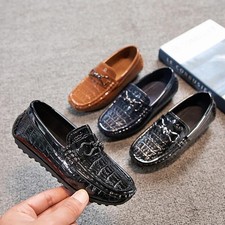 Fashion Boys Casual Shoes Round-toe Soft Comfortable Loafers Children Kids Flats