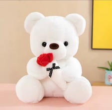 Teddy Bear Plush Stuffed Animal Valentines Teddy Bear with Rose,Sweet Bear