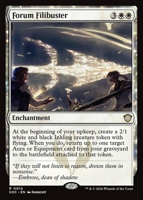 *MtG: FORUM FILIBUSTER - Commander Secrets of Strixhaven Rare - magicman*