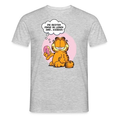 Garfield Die Besten Dinge Im Leben Sind Essbar Männer T-Shirt