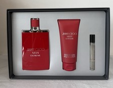 JIMMY CHOO MAN EXTREME  Men's 3Pc Gift Set: 3.3 0.25 EDP 3.3 Shower Gel  NIB
