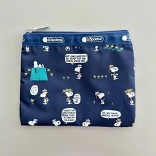 Lesportsac Snoopy 1zipper Pouch NWOT