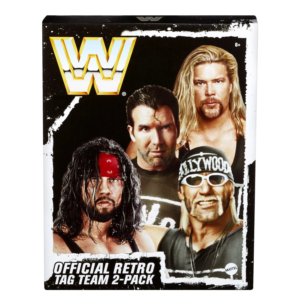 Paquete de 4 retro NWO (Hollywood Hulk Hogan, Syxx, Scott Hall y Kevin Nash) - WWE Foto 3 de 3
