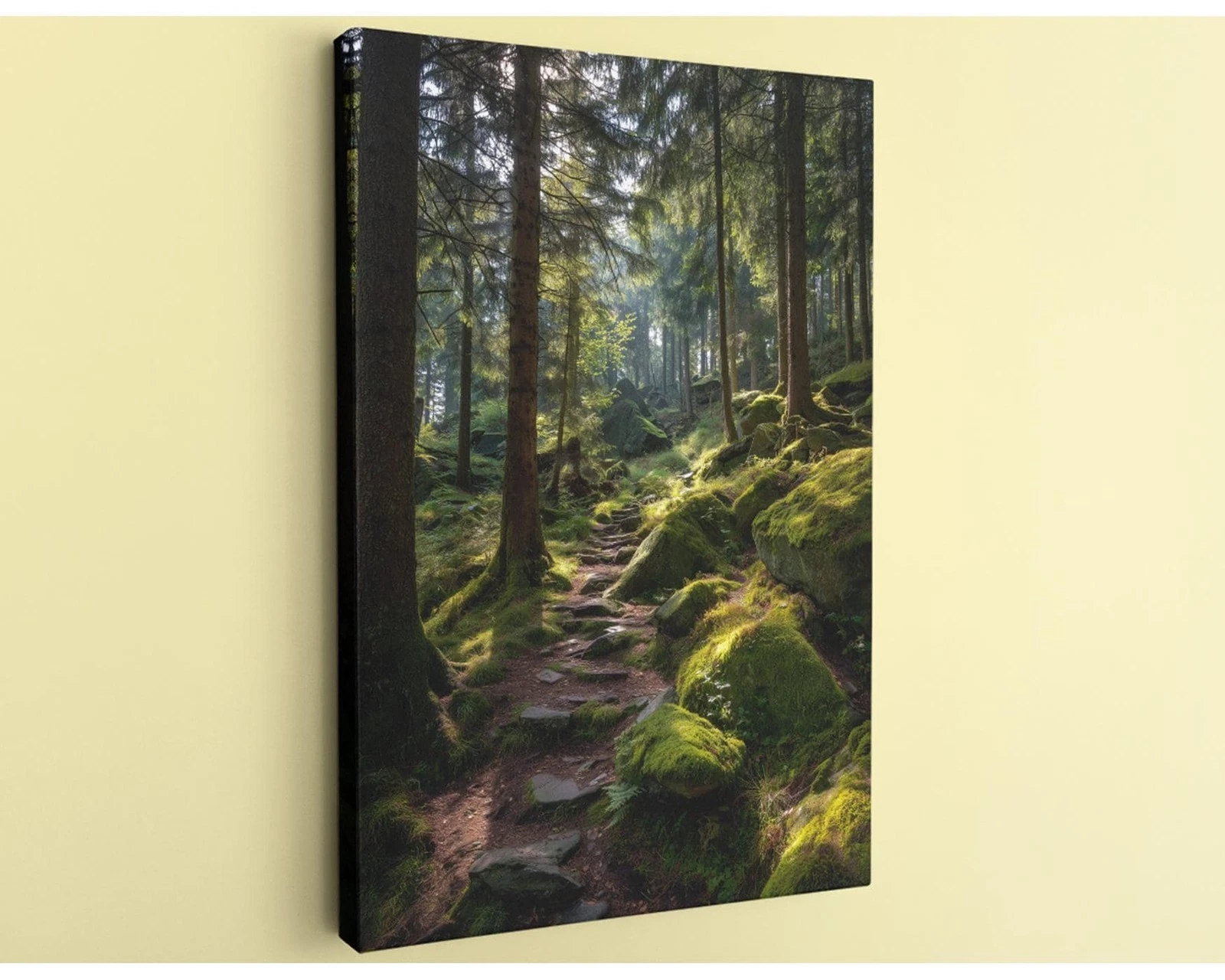 Forest Path Canvas Art Woodland Print Sunlit Mossy Trail Decor Wall Art
Opens in a new window or tab