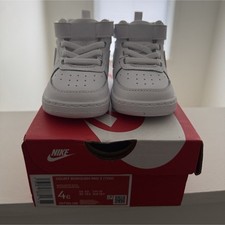 Nike Court Borough Mid 2 TDV Toddler Sneaker White 4C Mid Top CD7784-100