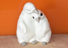 Royal Osborne Ceramic White Penguins  11cms high stamped on underside