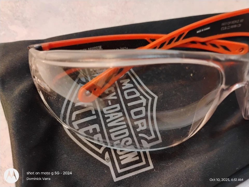 Harley Davidson Clear Safety Riding Glasses - Image 3 of 4