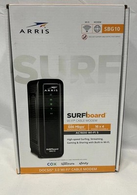 ARRIS SURFboard SBG10, DOCSIS 3.0 16 x 4 Gigabit Cable Modem & AC1600