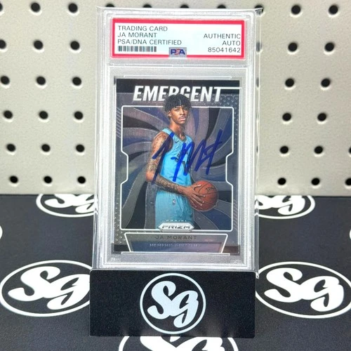 JA MORANT Autographed 2019 Panini Prizm Emergent Rookie Card RC #17 Grizz Auto