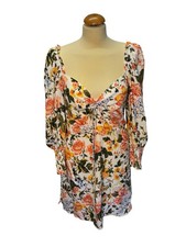 Faithful The Brand Arianne Mini Dress In Teatro Floral Print Size 14