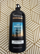 TRESemme Smooth Silky Conditioner, 39 oz Pump - Hydrating Argan Oil Formula