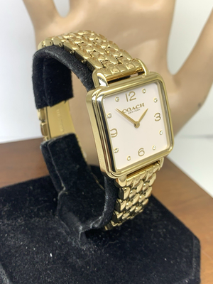 coach 腕時計　レディース　ゴールド Coach Women's Watch 14504495 Cass Quartz Cream Dial Gold Stainless