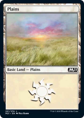 Plains (261) Light Play, English Magic the Gathering MTG Core Set 2021 - Picture 1 of 1