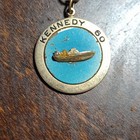 Kennedy 60 Campaign Charm Pendant Necklace Gold Tone Chain Politics Theme — photo 3