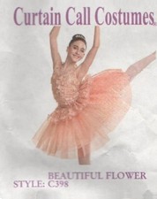 Curtain Call Costume - Ballet Costume- BEAUTIFUL FLOWER - SIZE MEDIUM CHILD-C398