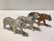Schleich Tiger Lot of 3 Orange Bengal 2007 Whte Figure