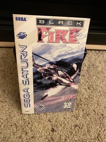 Black Fire Sega Saturn CIB Complete w/ Manual Reg Card Authentic Tested Nr. MINT
