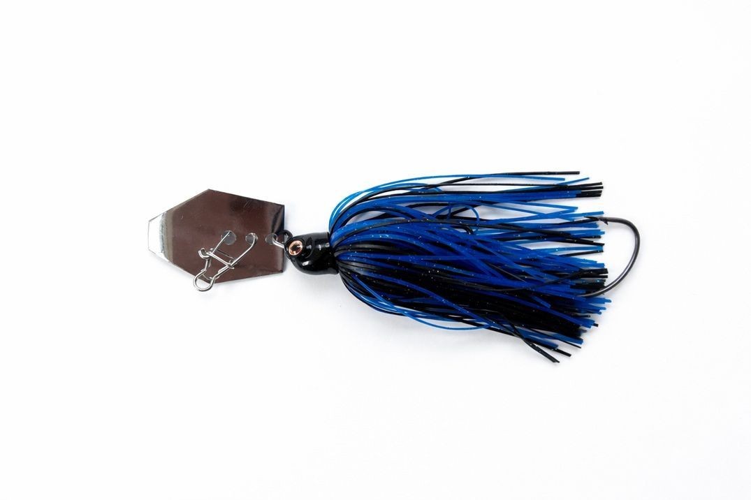 Chatterbait 4 Color Set 10 16G Bass Fishing Black Blade Rubber Jig Bladet Largem - Image 5