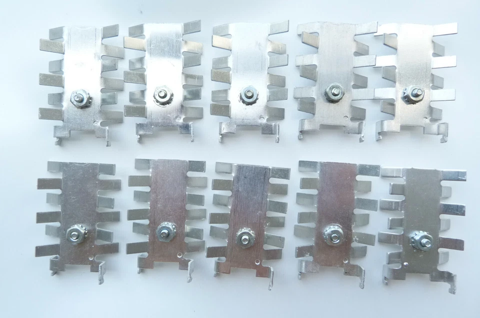 15pcs AluminiumTO-220 Heat Sink Transistor Radiator Cooler 55X35MM USED,RECYCLED - Image 2 of 4