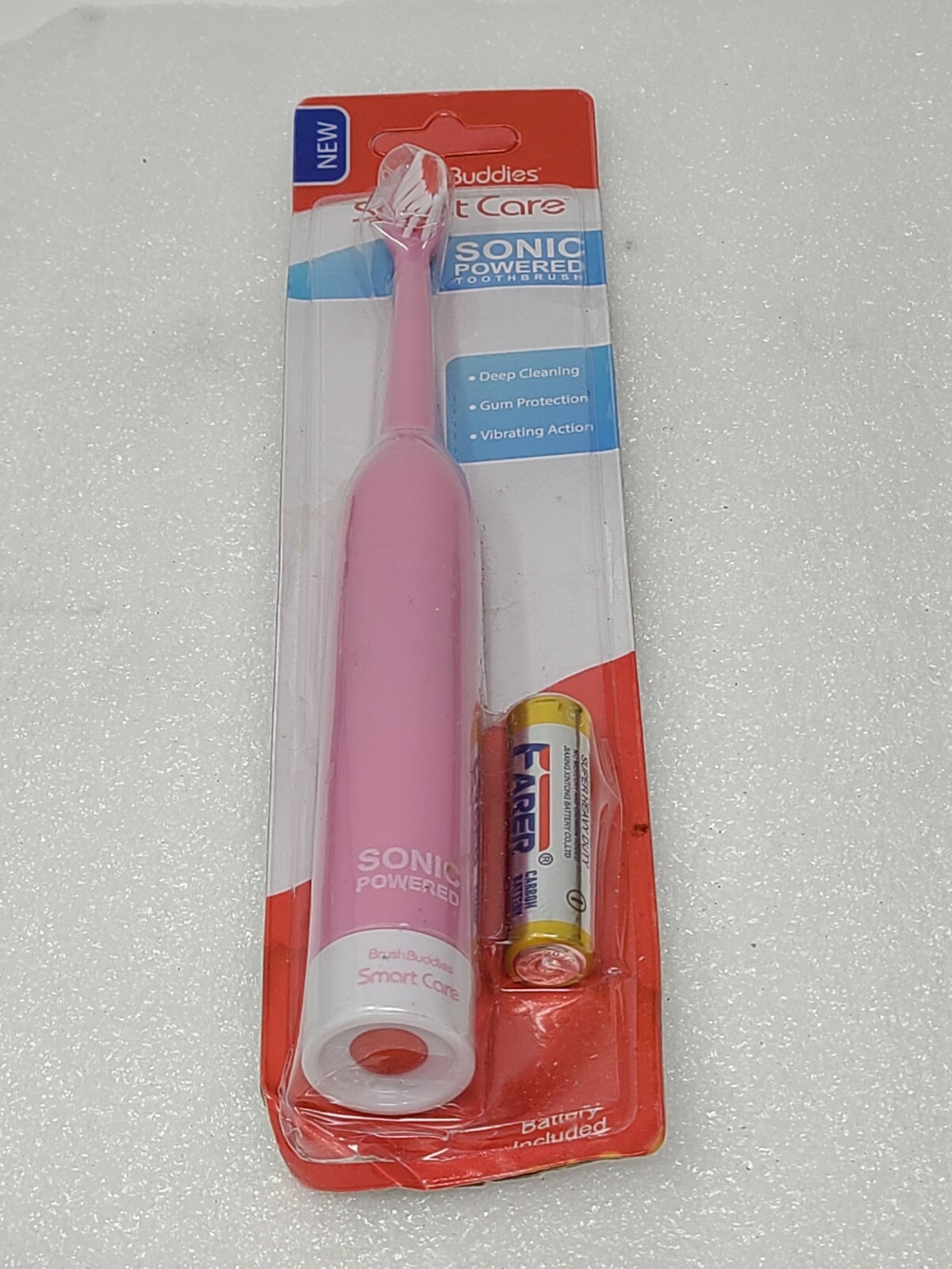 Brush Buddies Sonic Powered Toothbrush Smart Care Pink