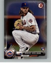 2017 Bowman Robert Gsellman 34 RC New York Mets