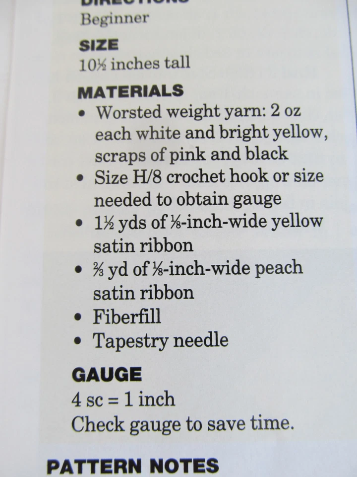 Ballerina Bunny Rabbit Crochet Pattern 10.5" Craft Beginner Easter Spring S3 - Image 2 of 2