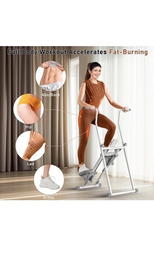 Stair Stepper for Home Gym Exercise,Stair Master, Foldable & Compact, LCD Screen - Picture 3 of 9