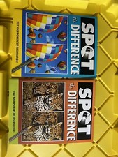 SPOT THE DIFFERENCE BOOK TEST YOUR POWERS OF OBSERVATIONS. 2 pack brand new 