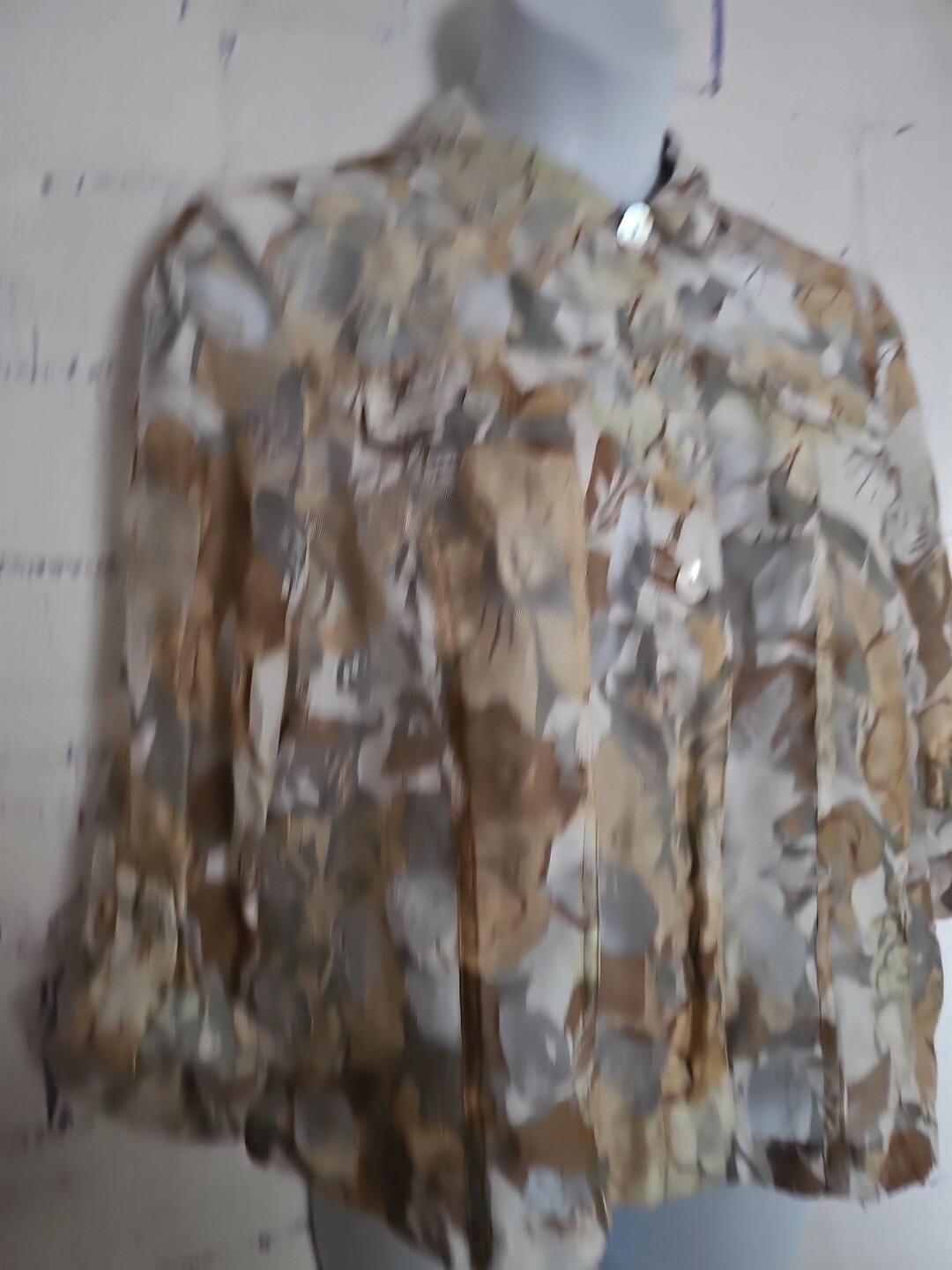 Ruby Rd. Button Blouse Burn-out Multicolor Floral… - image 6