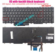Backlit Keyboard For Dell Precision 3540 3541 3541 3551 Latitude 5500 5501 5510