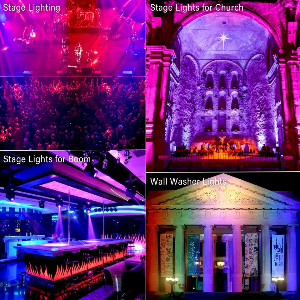 100W RGB LED Wall Wash Bar Light DMX Stage DJ Party Disco Beam Stage Lighting US - Image 4 of 4