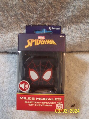 Marvel Spiderman Miles Morales Bluetooth Lautsprecher mit Schlüsselanhänger Neu - Bild 1 von 1
