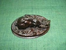 Statuette Bronze LAPIN Reproduction JC  Signé Barye 