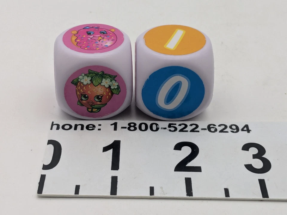 Shopkins Big Roll Bingo Game Replacement Oversized Dice-2013-Used-Free Shipping - Image 2 of 4