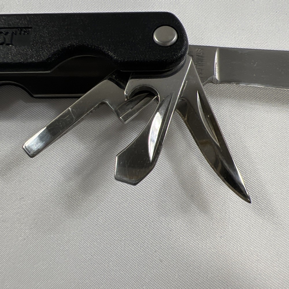 Stainless Steel Multi-Tool Knife with Folding Pliers for Outdoor Adventures