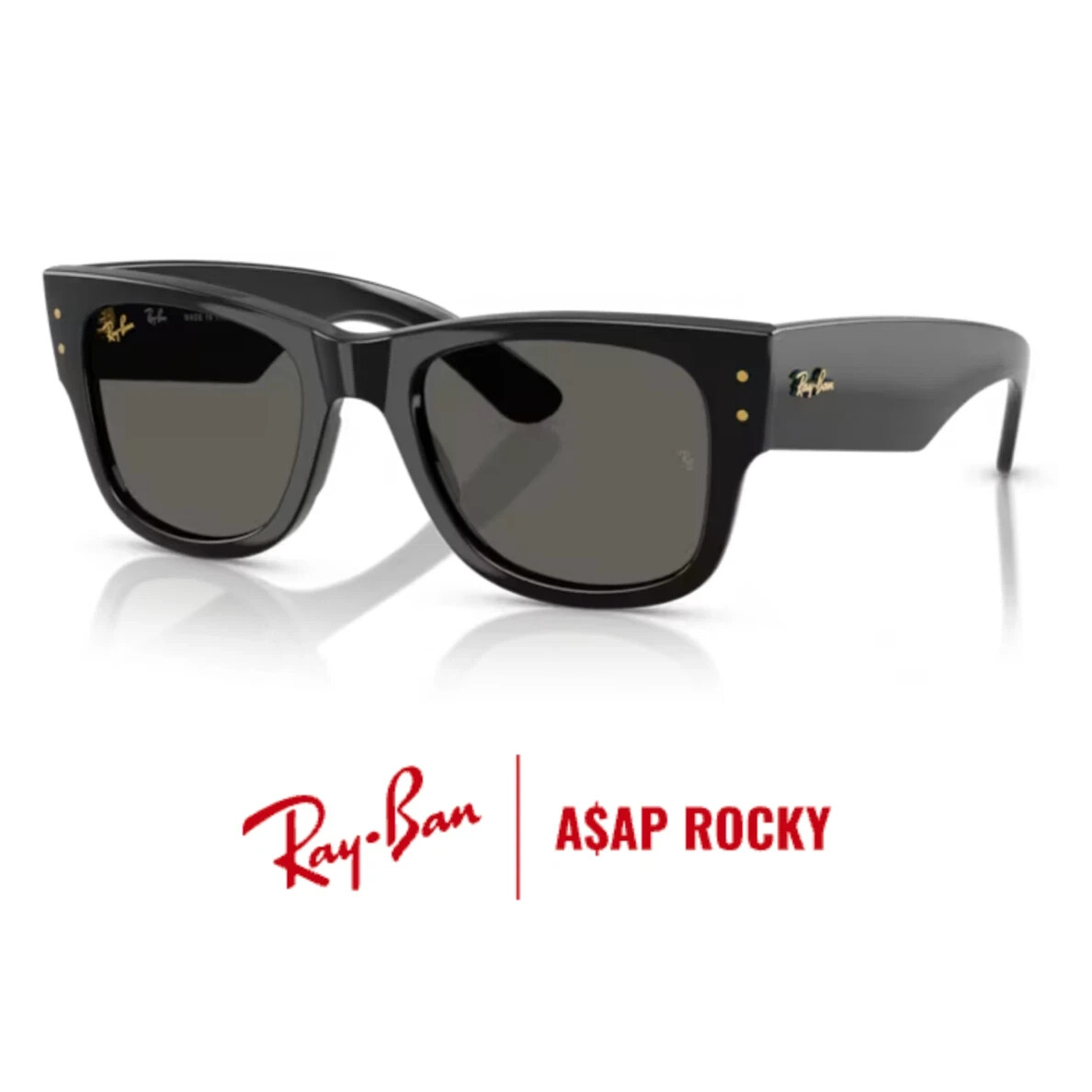 小物 MEGA WAYFARER BLACKED OUT COLLECTION Ray-Ban Mega Wayfarer A$AP Rocky Blacked Out Collection Square