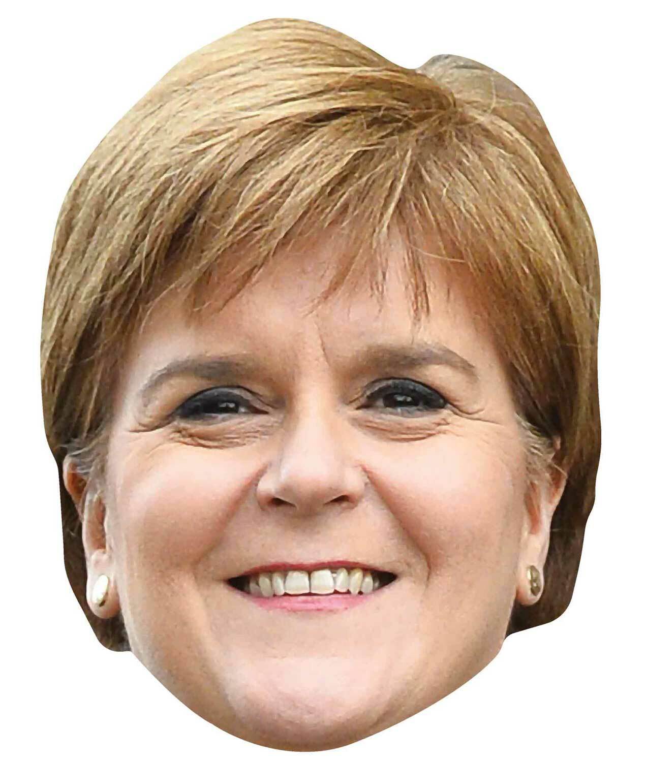 Nicola Sturgeon Scottish Politician Single 2D Card Party Face Mask