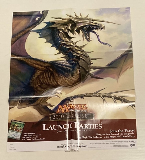 Magic the Gathering Magic 2010 M10 Launch Parties Promotional Poster ...