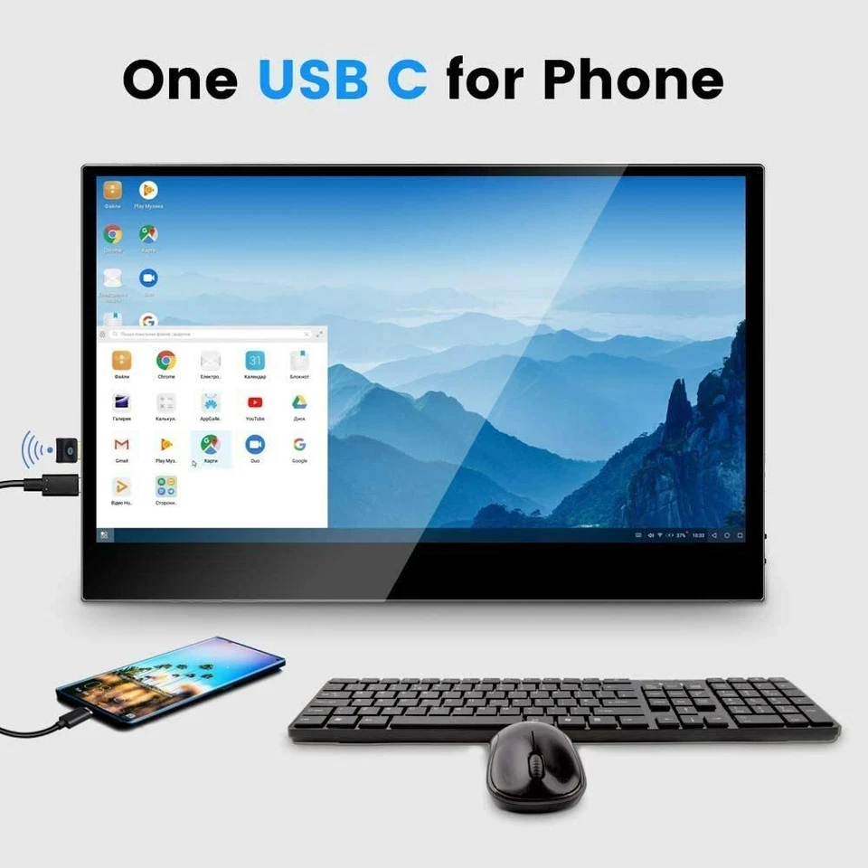 Portable 11.6'' USB Type-C Monitor HDMI Second Monitor HD 1920x1080P IPS Screen - Image 4 of 4