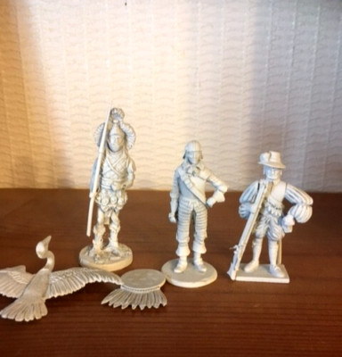 Azteken Adler Krieger und 2 Rose Miniaturen Konquistadoren?