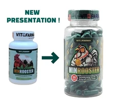 VITAMINA PARA GALLOS HERBAL VITAMINS WINROOSTER 100 CAP VITAMINS (FOR ANIMALS)