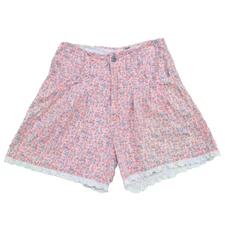 Vtg 90s Gitano Jeans Floral Lace Trim High WaistedShorts Women's. Fits Sz 0 / XS