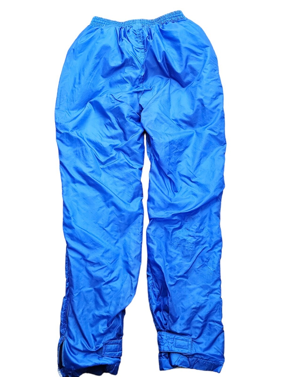 VINTAGE ASICS 80's MENS BLUE GORE-TEX PANTS TRACK SUIT NYLON SIZE