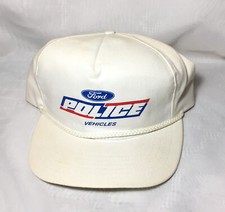 Vintage Ford Police Vehicles Snapback Hat Cap Made In USA