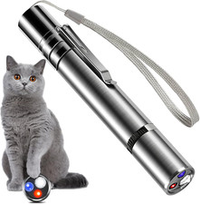 Laser Pointer Cat Toys with Torch and Money Detectorbuilt-Inbattery USB Charging