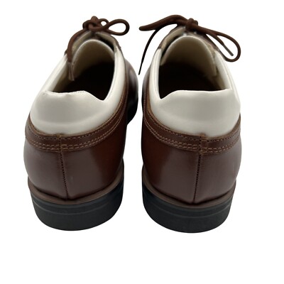 NEW Tehama 9 Brown White Leather Oxford Golf Shoes Italy  display picture 2
