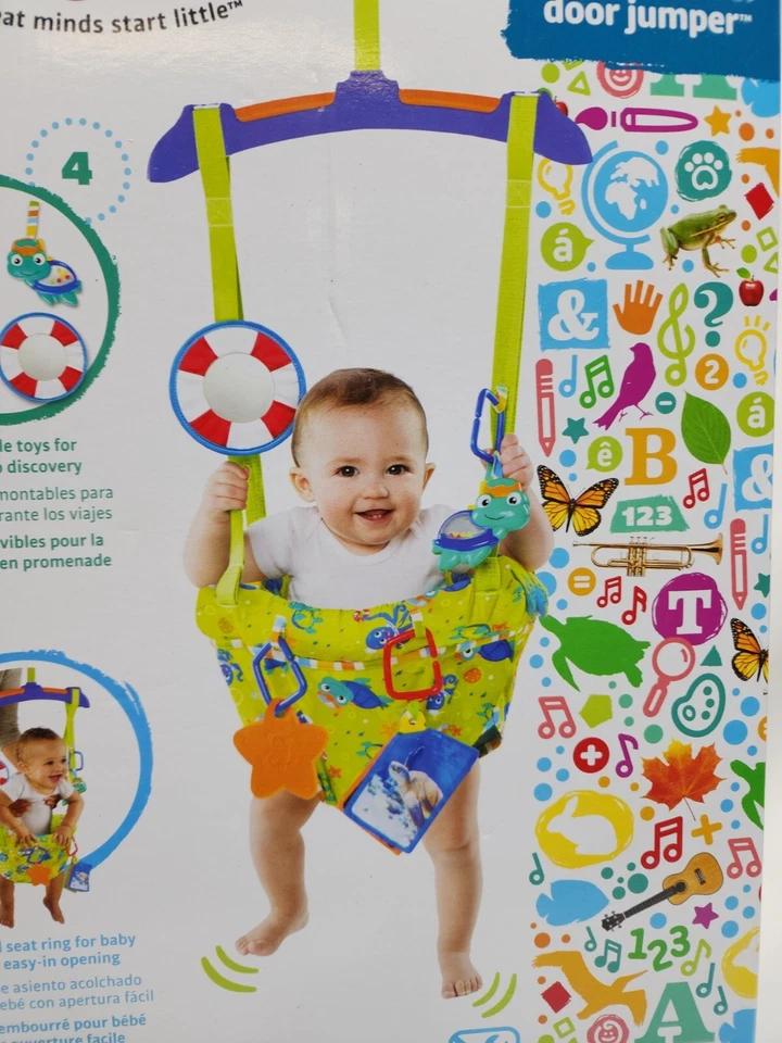 Baby Einstein 1110 Sea and Discover Puerta Jumper Bebé Ejercicio Ajustable Nuevo Foto 2 de 4