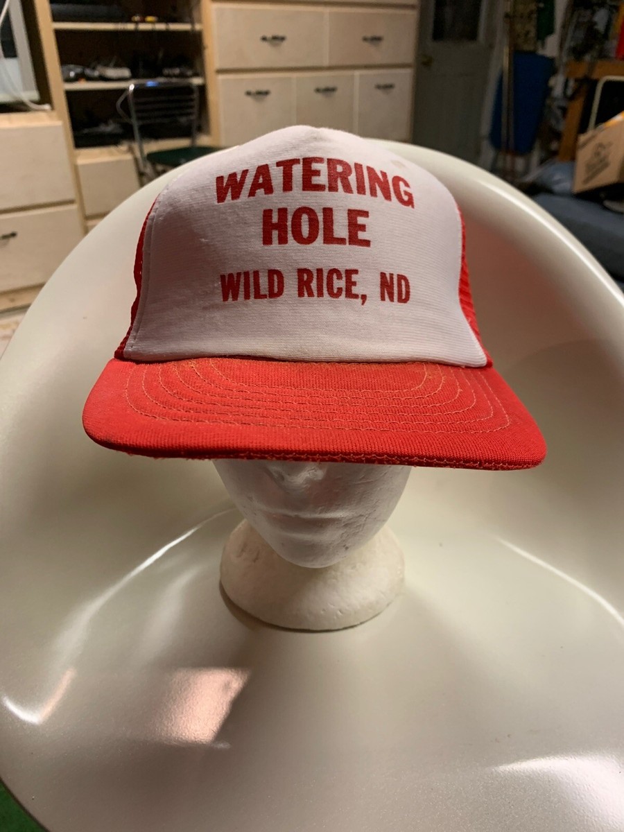 trucker hat baseball cap Vintage Snapback Mesh Watering Hole Wild