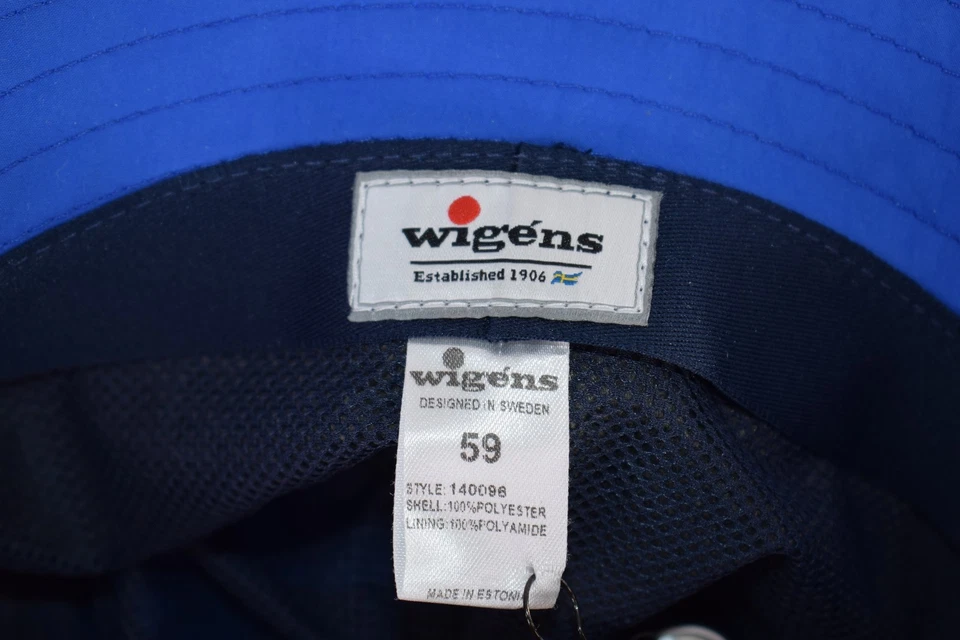 Wigens NWT 100% Polyester Bucket Hat in Royal Blue Size 59, 7 & 3/8ths - Image 4 of 4